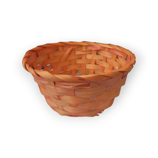 Picture of EASTER WOVEN BASKET 17CM - ORANGE